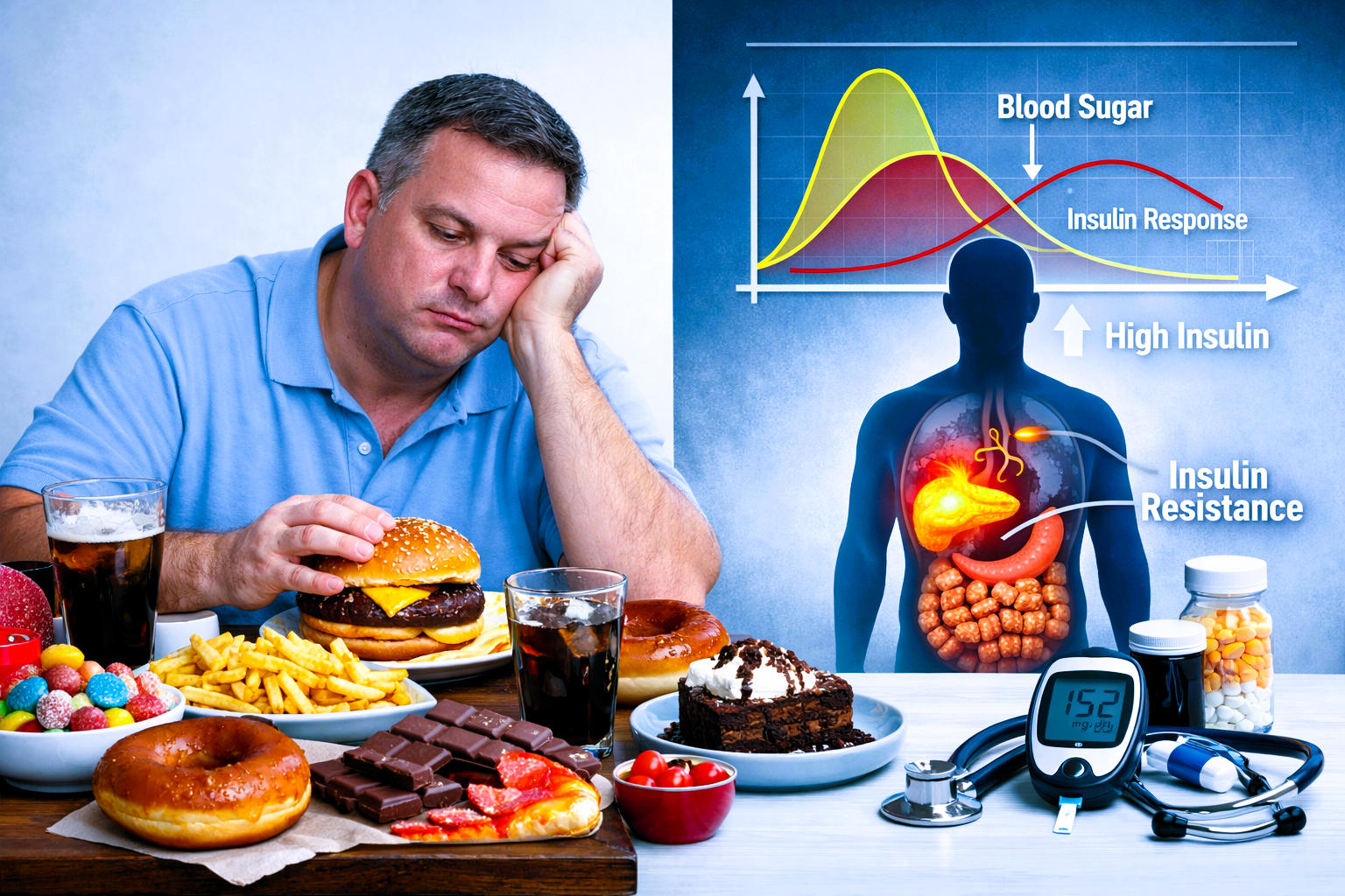 L'insulino‑resistenza è il primo segnale che il corpo non riesce più a dialogare con il cibo. È la scintilla silenziosa che accende la sindrome metabolica... 